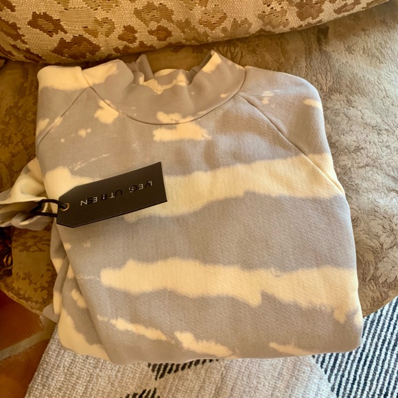 Les Tien Mock Neck Raglan Sweatshirt - Unisex Sz XS NWT - Picture 8 of 8